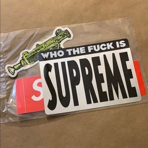 Authentic Supreme sticker 3 pack